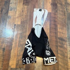 Black and White Cycling Bib Shorts XS (3750)